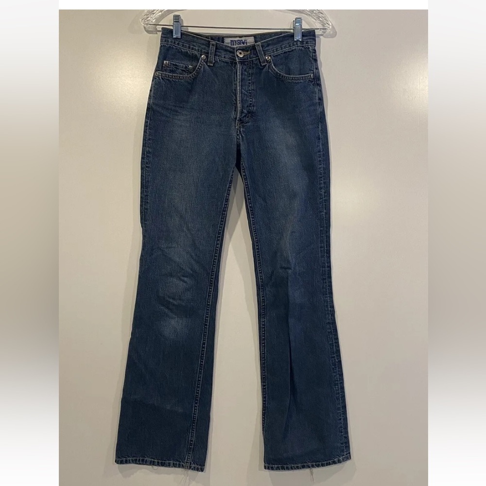 Mavi 136 Womens Bootcut Jeans Medium Wash Blue Denim W27 L32‎ Rugged Heavyweight